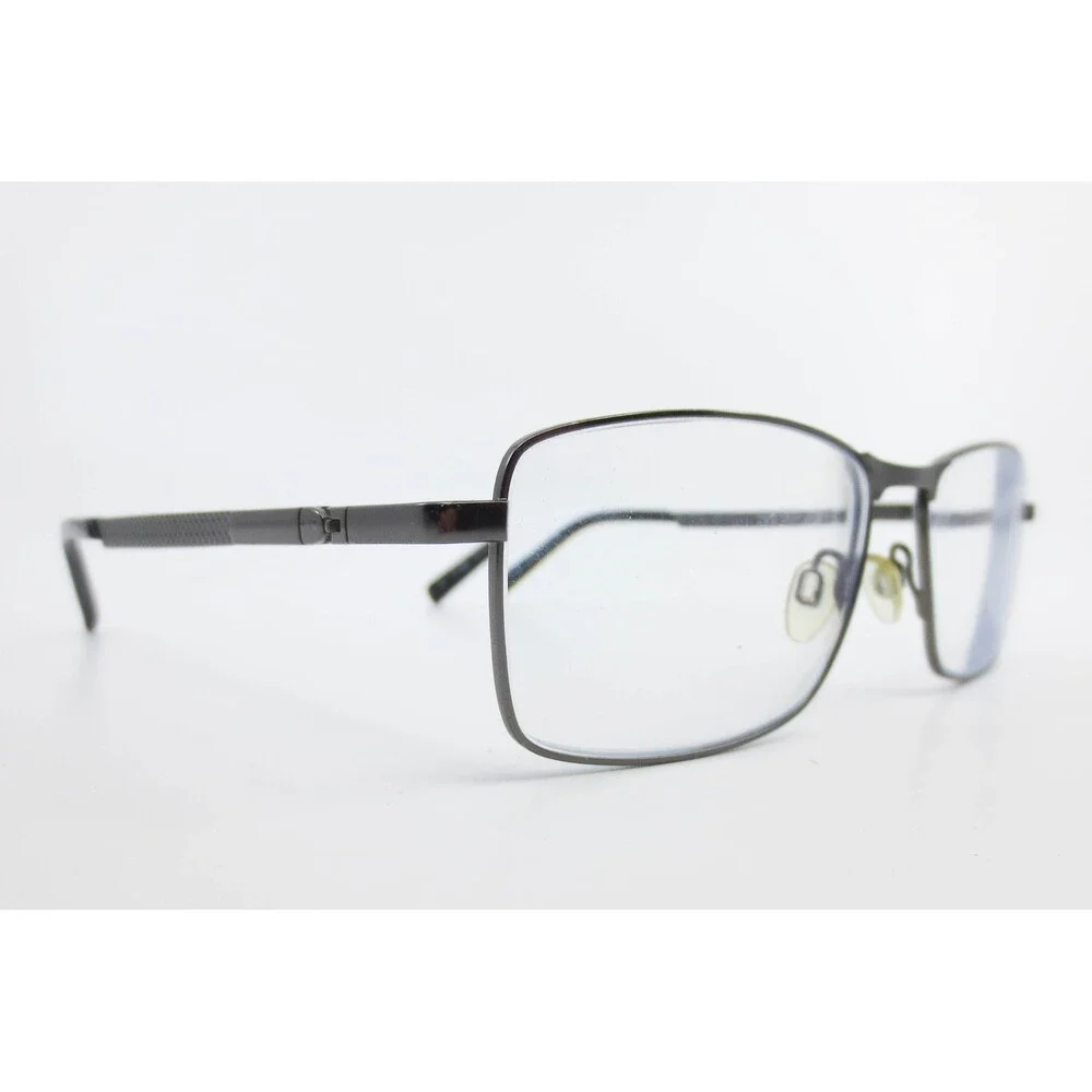 Turboflex TF1025 Eyeglasses Gunmetal Rectangular Metal Frames 54-15-140 36728